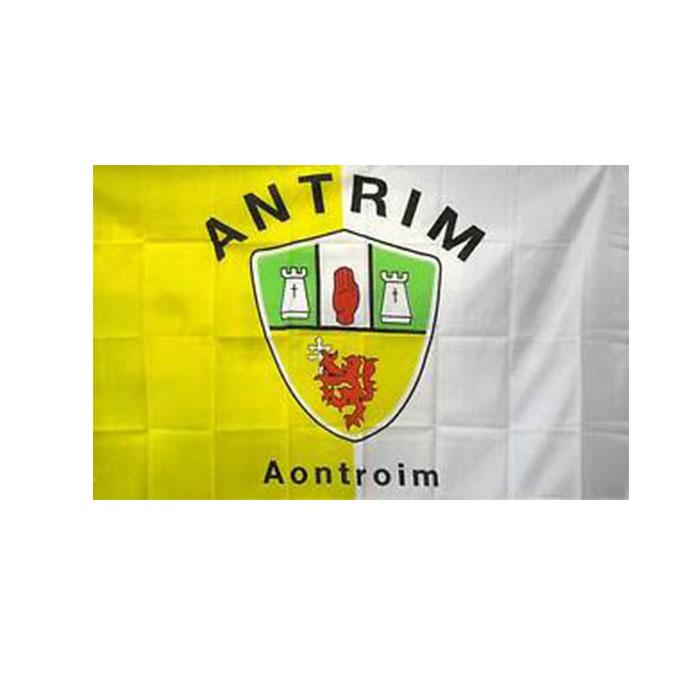

County Antrim Ireland Banner 3x5 FT 90x150cm Double Stitching Flag Festival Party Gift 100D Polyester Indoor Outdoor Printed Hot selling