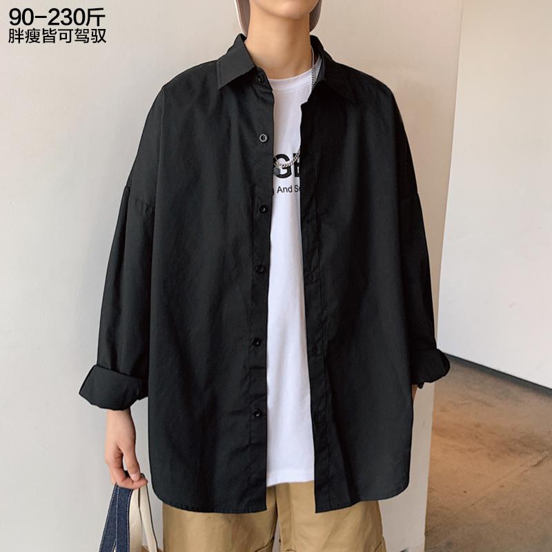 

Shirt Men's Fashion Trend Baggy High Quality Casual Shirt Long Sleeve Men's Spring Autumn Camisas Men Clothing BC50CS, Style2