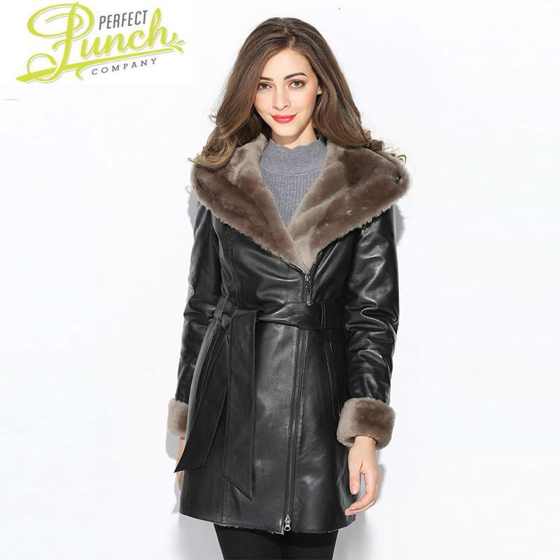 

Shearing Sheep Real Fur Winter Coat Women Natural Wool Jacket for Woomen Clothes 2021 Manteau Femme M1080 YY946, Black