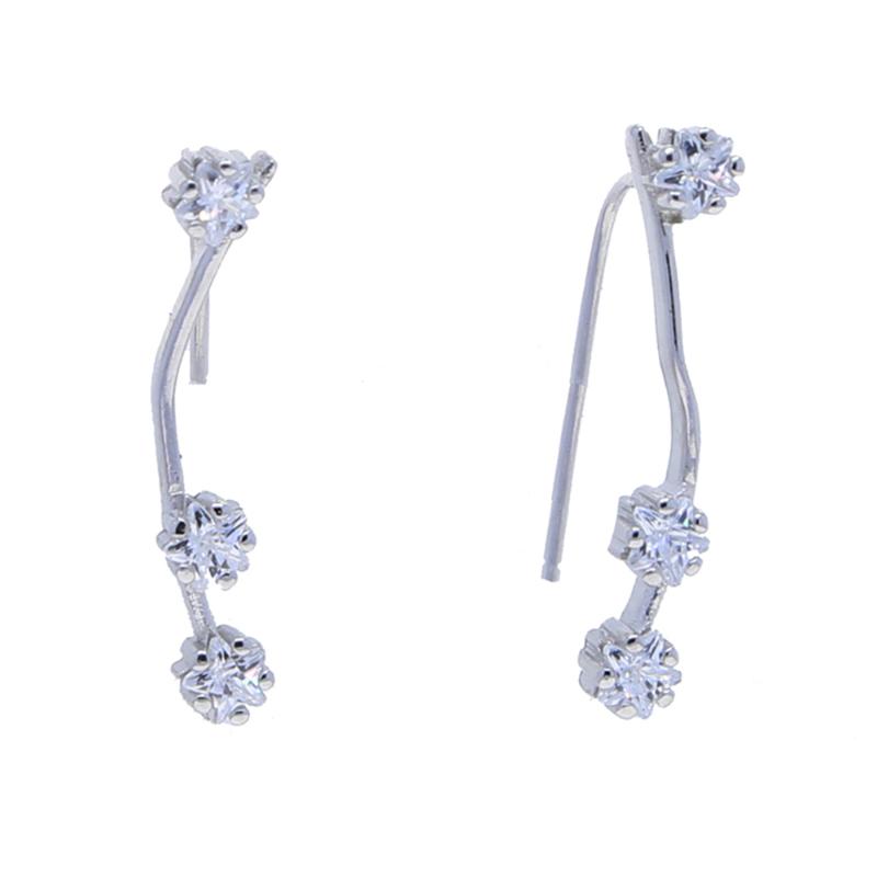 

Stud Gold Silver Color CZ Star Earring Vintage Geometric Small Earrings For Women Girls Birthday Drop Gifts