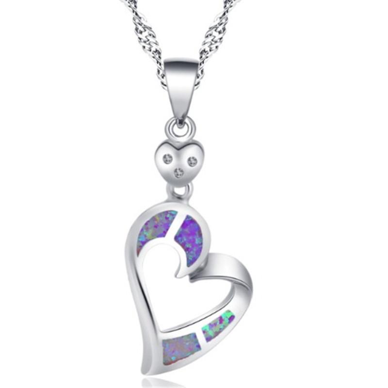 

Luxury fashion creative heart-shaped zircon pendant women's romantic noble banquet charm jewelry Valentine's day gift