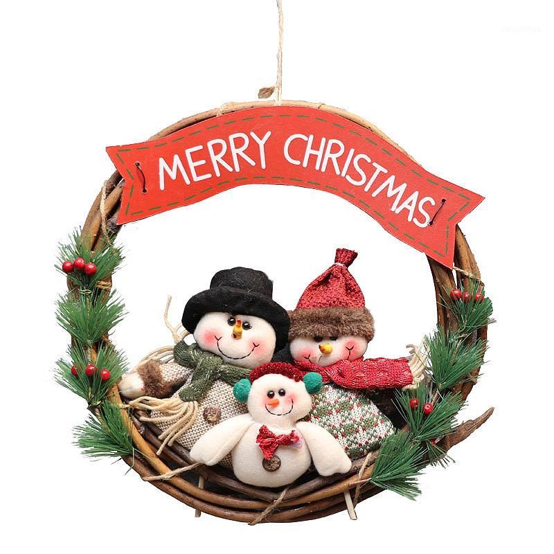 

Botique-Christmas Wreath for Front Door Wreaths Christmas Decorations Seasonal Home Decor for New Year Front Door Ornaments1, Multi