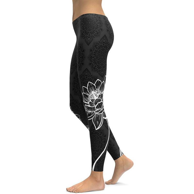 

2020 New Women Elastic Fitness Leggings Tights Slim Running Sportswear Sports Pants Yoga Pants Quick Drying Training Trousers, As pic