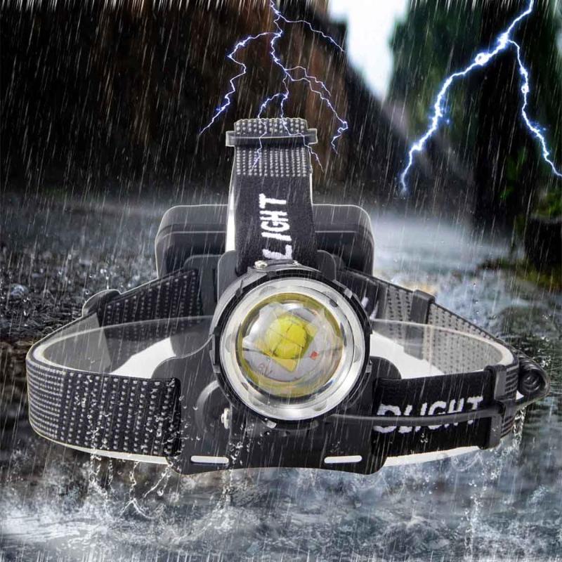 

Super Bright XPH70 LED Headlamp Rechargeable Head 3 Modes Zoom Waterproof USB charging LED Headlight