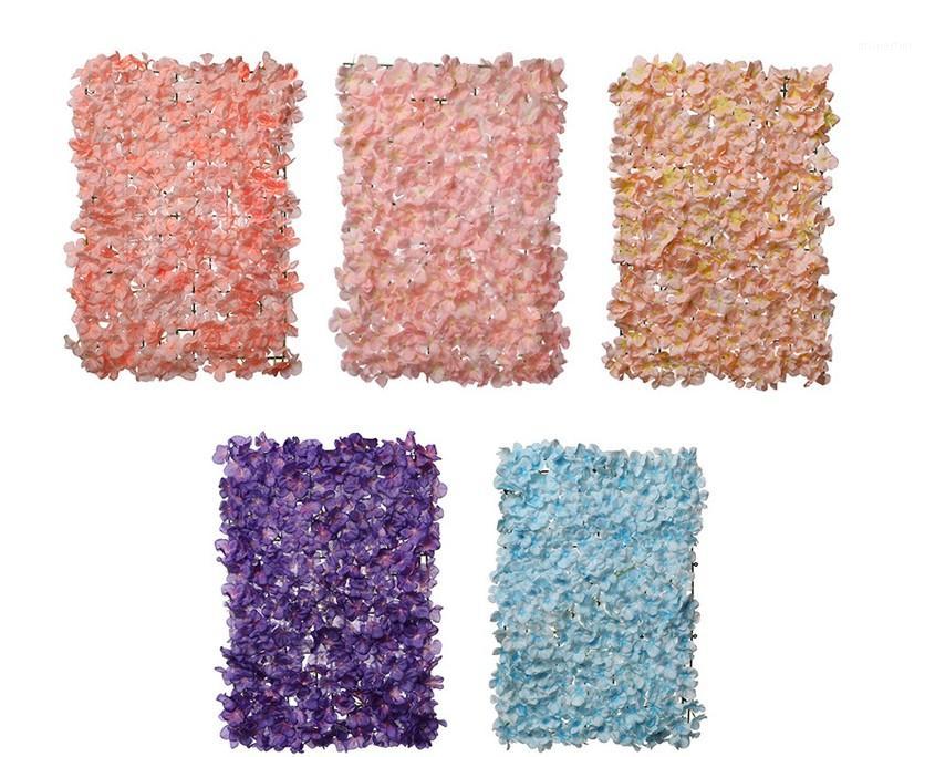 

Imitation flower wall background flowers wall decoration rose wedding celebration artificial silk flower 60*40cm 5 colors1, As pic