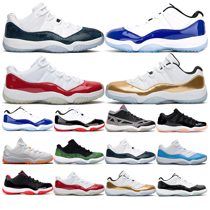 

11 s mens Jump man Basketball shoes concord low Cherry Closing Ceremony White Bred Cap and Gown outdoor fashion sport sneakers size 36-47, Red velvet 7-9.5