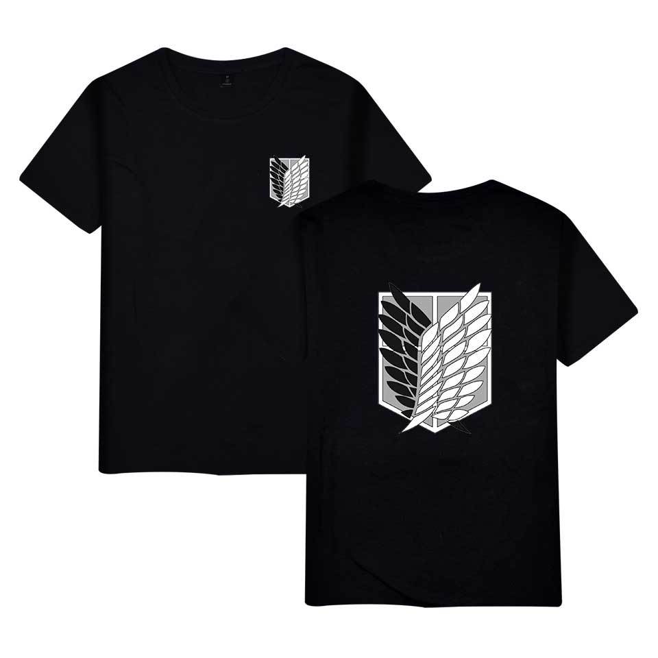 

Attack on Titan t shirt anime plus size tops tees summer tops mens short sleeve tshirt cartoon streetwear t-shirt clothes X1214, White;black