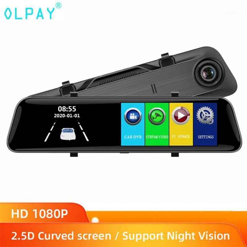 

OLPAY 12inches Touch Screen 1080P HD Car DVR Dash camera Dual Lens Auto Camera Video Recorder Rearview mirror with Backup1