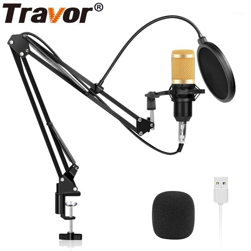

Travor Professional Microphone Condenser Audio 3.5mm Wired Microphone Vocal Record KTV Karaoke for Computer Record1