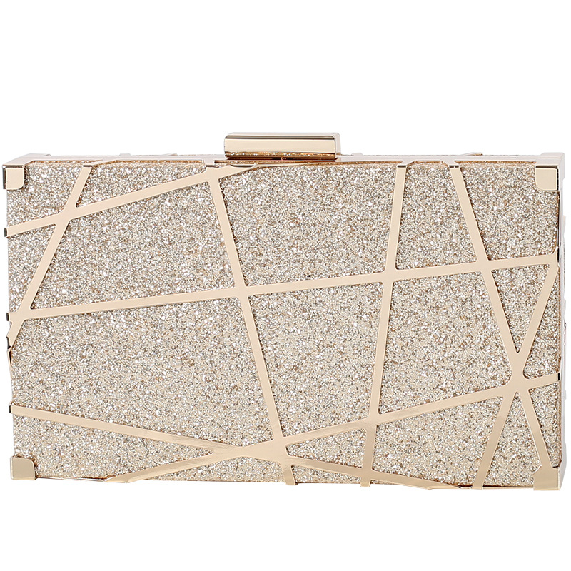 

Handbags handclutch handmade creative metal Satchels net small square bag good quality good brand fashion design top seller for banquet