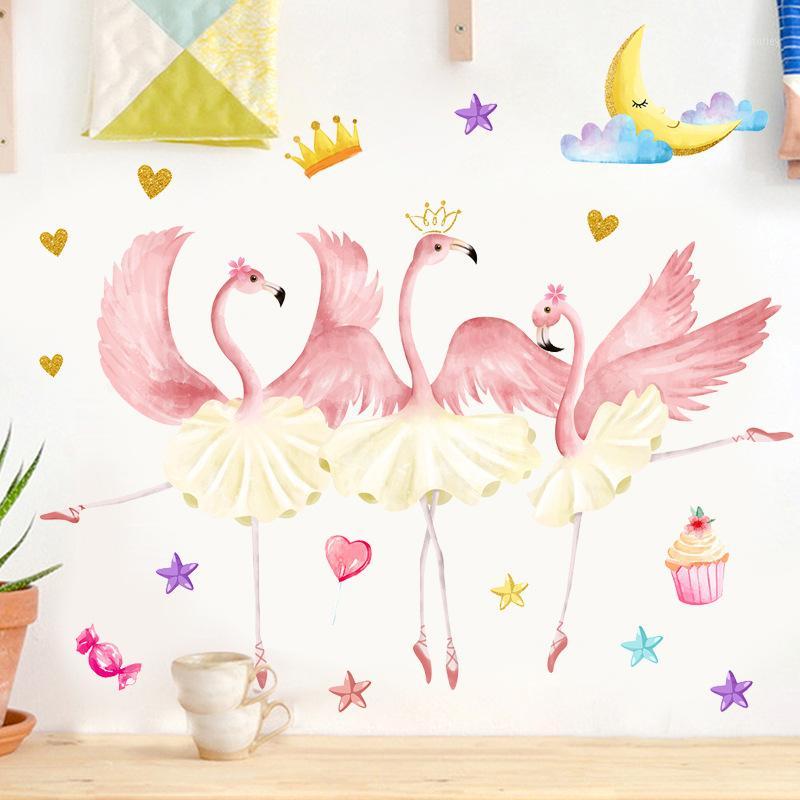 

Large More Girls Room Makeover Ins Flamingo near Decorative Wall Sticker Girl Heart Room Cozy Bedroom mural home decor1