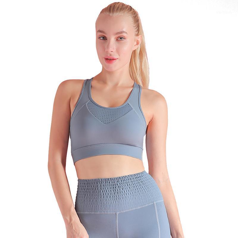 

LUKITAS Women Sports Bra Mesh Breathable Sport Top Push Up Female Active Gym Running Nylon Soft Fitness Underwear Yoga Bra XXL1, Black