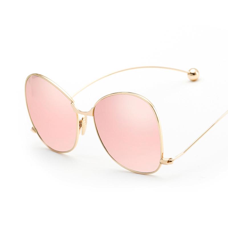 

2020 Ball Curved Leg Oversized Sunglasses Women Brand Designer Fashion Butterfly Sun Glasses UV400 Feminino Gafas