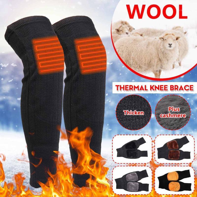 

Winter Outdoor Sports Warm Knee Thickening Plus Fleece Wool Knee Pads Wool Leggings For Wind And Cold Protection Elastic Kneecap1, Yellow