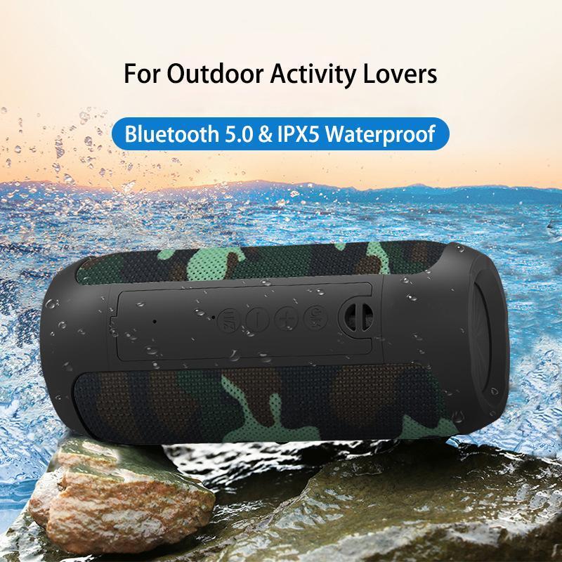 

tws Bluetooth Speaker Portable Wireless Column Waterproof Outdoor Bass Subwoofer Support FM AUX TF USB caixa de som pk tg117 tws1