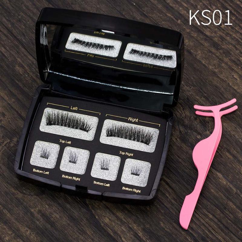 

Genailish Handmade Makeup Tool Eye Lashes Magnetic Lashes 6D False Eyelashes Natural Long Magnet Eyelashes Acrylic Box SCT04-2