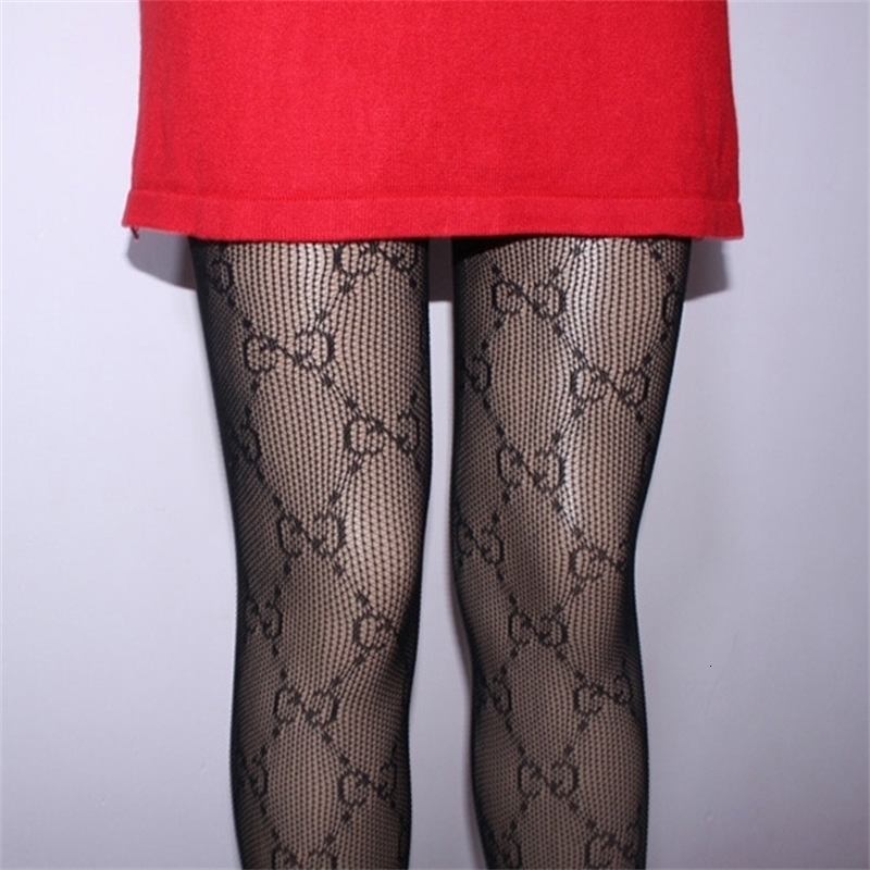 

Womens Luxury Letter Printed pantyhose Sexy Thin Silk Stockings Female Tights Sticky Women Ladies Tigths Softy Long Socks