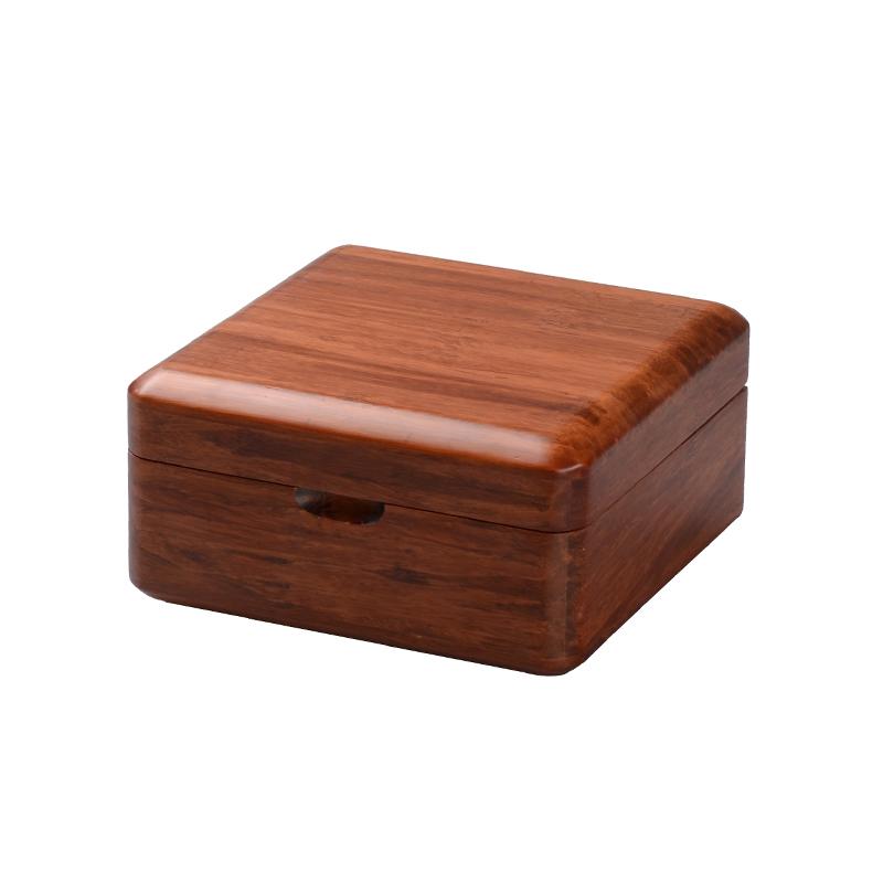 

12*12*6cm Dual-Use Cartridge Red Sandalwood Bamboo Ring Necklace Bracelet Multi-Function Box Gift Box