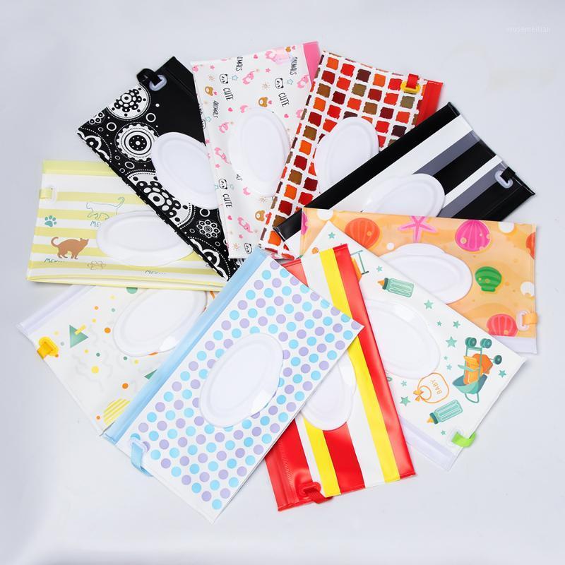 

New Stroller Portable Bag Fashion Wipes Carrying Case Clean Wet Wipes Bag for Stroller Cosmetic Pouch with Easy-Carry Snap-Strap1