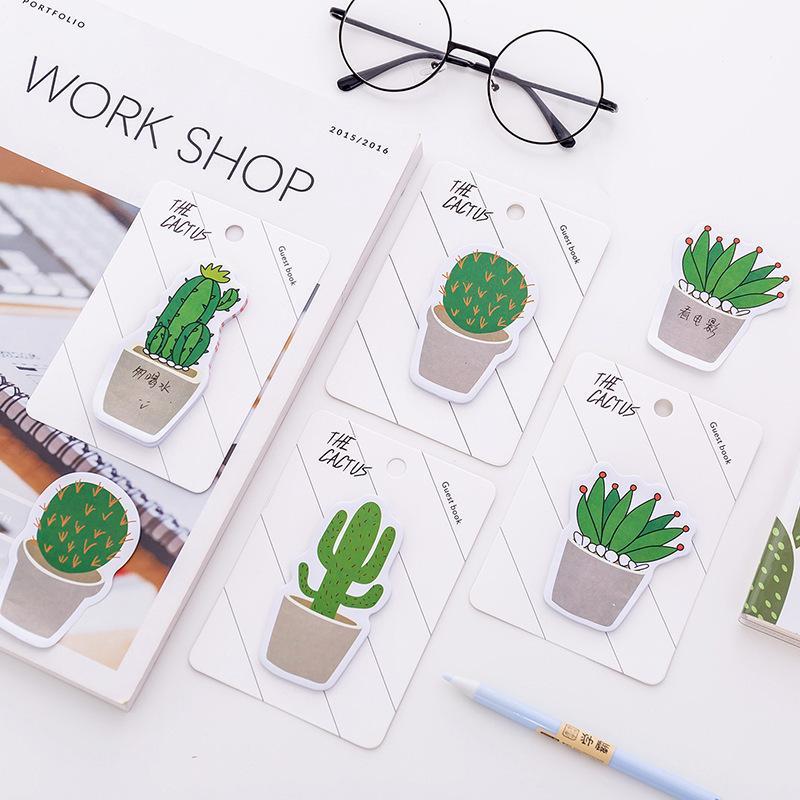 

30 Sheets Creative Memo Pads Green Plant Cartoon Simple Cute Pattern Notepad Office and School Supplies Decoration Stationery1