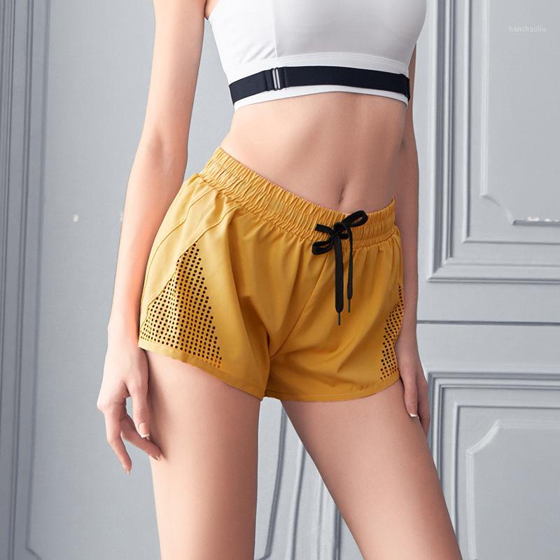 

Women' Running Light and breathable Shorts Elastic Waist With Waist Rope Quick Dry Loose Marathon Sports Fitness Gym Shorts1, Black