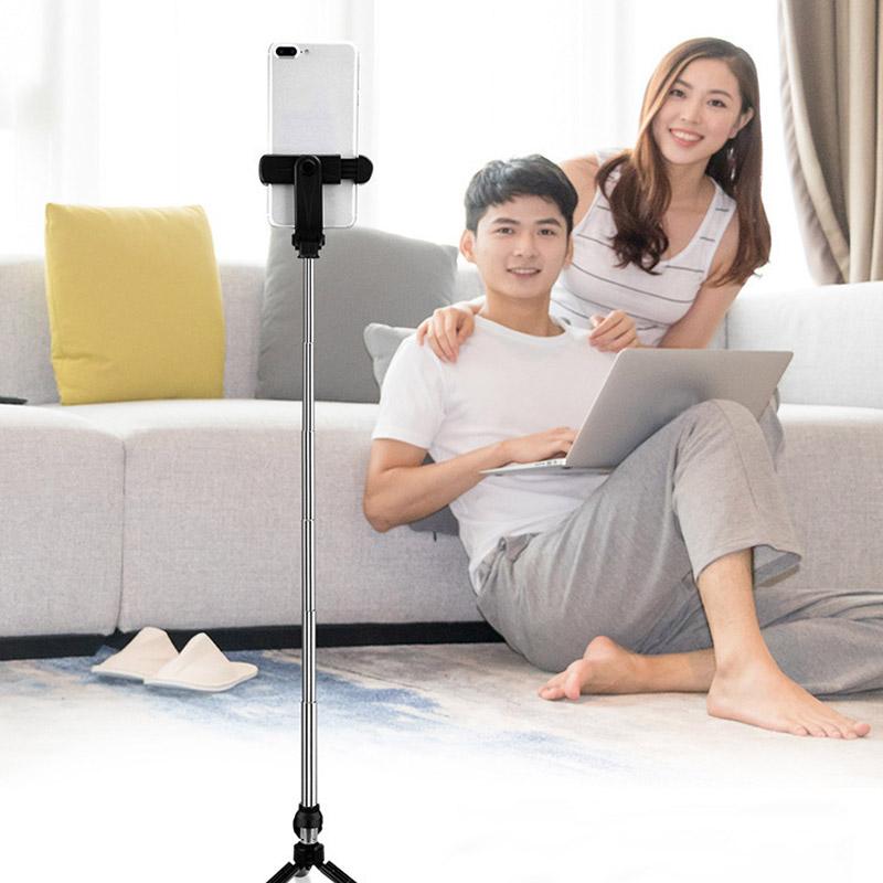 

Selfie Stick Tripod Mount Phone Holder Bluetooth Wireless Shutter Stick Extendable 360 Rotation QJY99