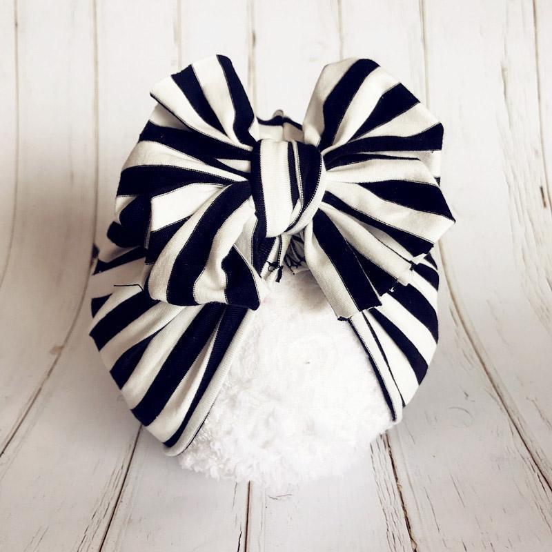 

New Stripe Bowknot Baby Hat Cute Baby Girl Beanie Cap Soft Kids Children Knot Infant Toddler Spring Summer Hat Bonnet1, Yellow