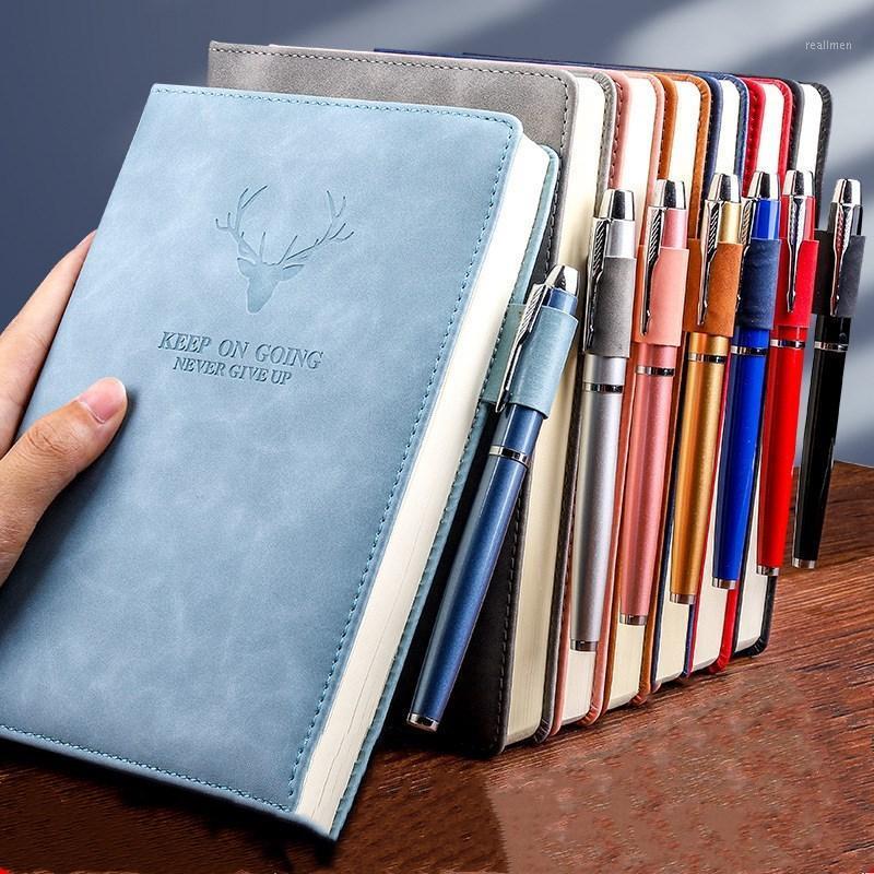 

A5 Notebook Retro Diary Notepad Literature PU Leather Note Book Stationery Gift Traveler Journal Planners Office School Supplies1