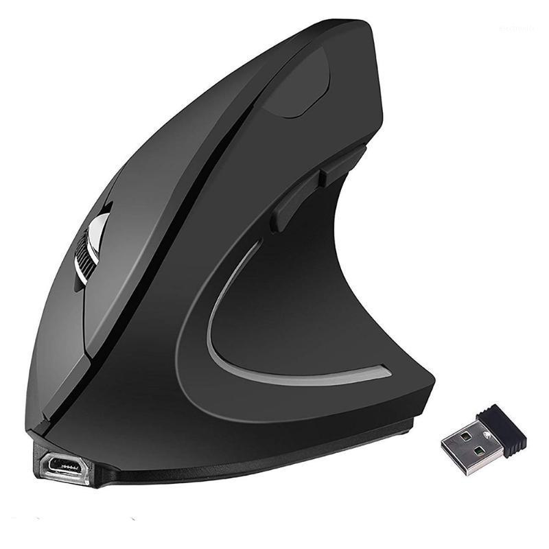 

2.4G For Laptop Mice Plug And Play Vertical Mouse Gaming Comfortable Ergonomic Office Optical Wireless PC Computer USB Charging1