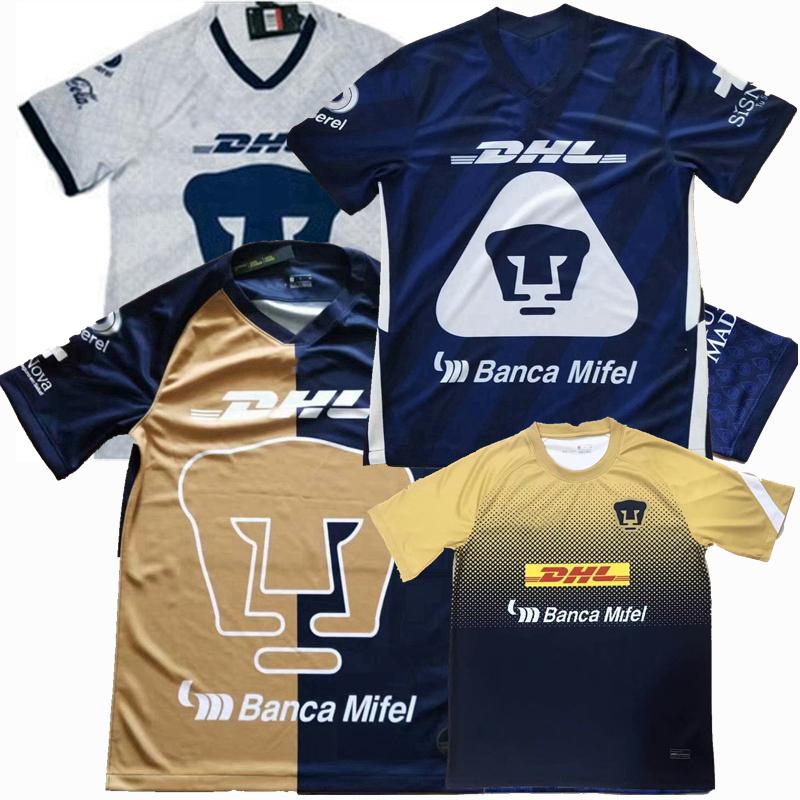 

Liga MX 2020 2021 UNAM Soccer Jerseys home away 3rd 20 21 football shirt S-2XL, Black;yellow