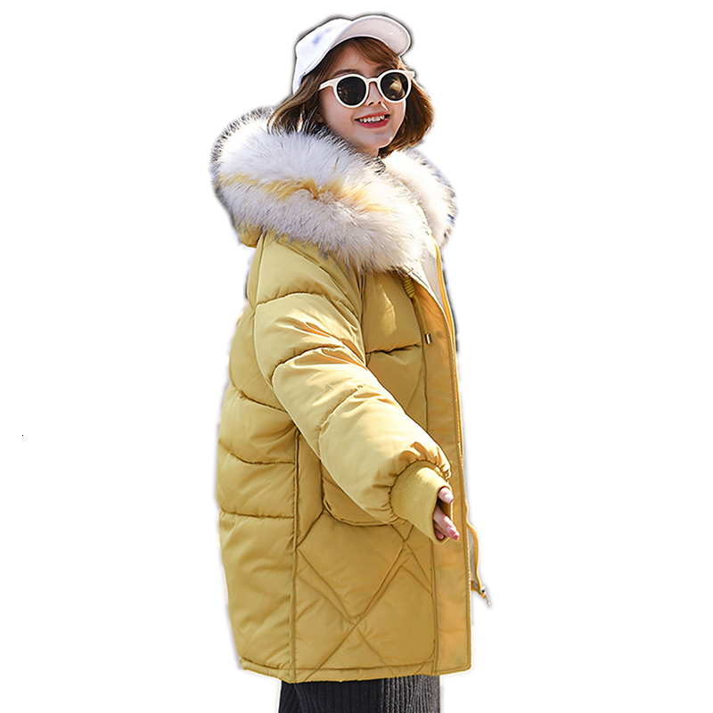 

2021 New Skin with Hood Parka Female Plus Size Winter Women's Jacket Down Cotton Quilted Parkas QOCP, Lavender