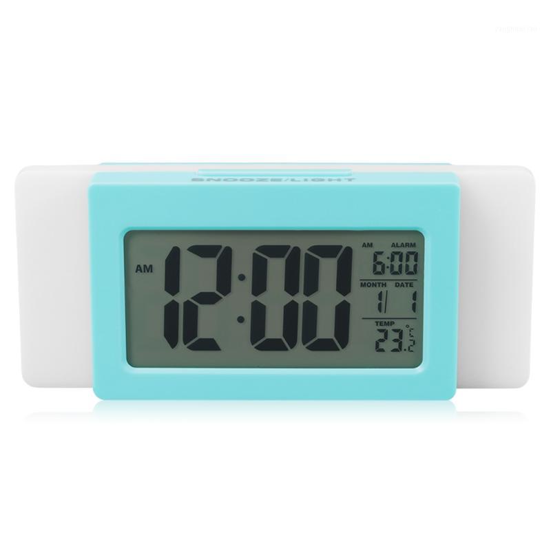 

LED Digital Intelligent Alarm Clock Snooze Function Backlight Calendar Temperature Display Intelligent Light Sense Alarm Clock1