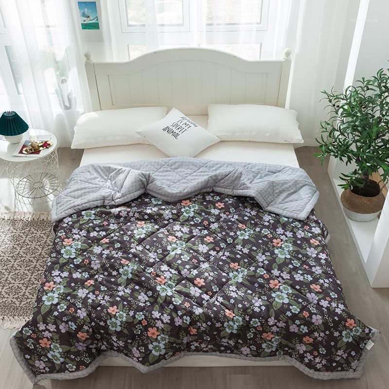 

Quilting Summer Comforter Quilt Machine wash Polyester Fabric Microfiber Stitching Print Air-Condition1, Q7