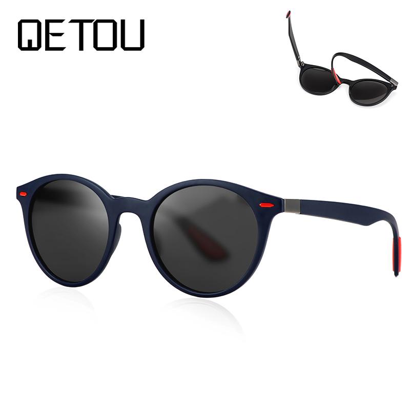 

QETOU 2020 New BRAND DESIGN Women Sunglasses Polarized Oval Frame Sunglasses Women Men Vintage Unisex Goggles TR90