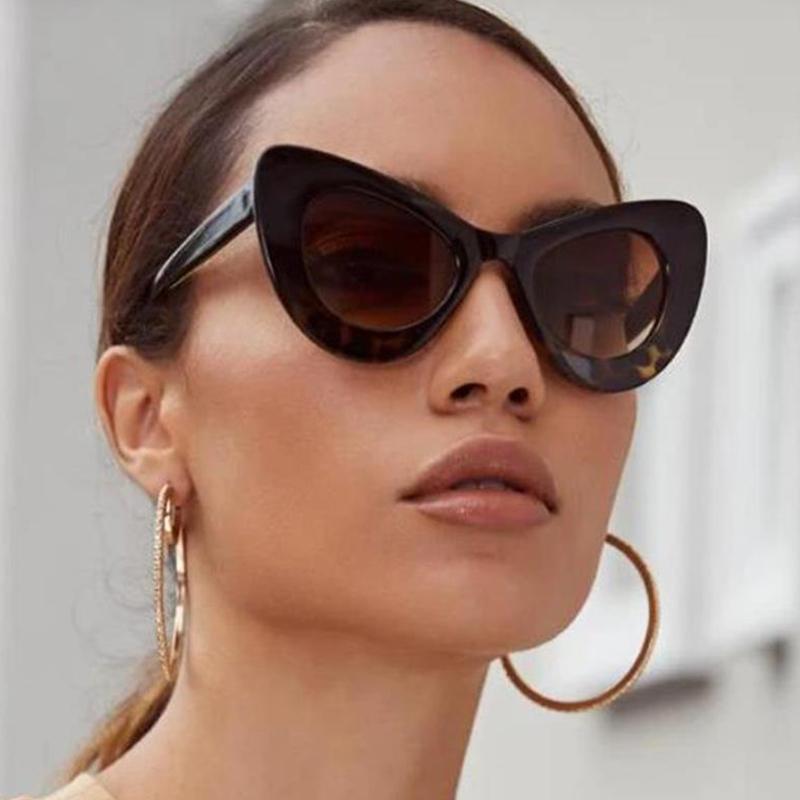 

Sunglasses Oversized Butterfly Women 2021 Retro Sexy Cat Eye Big Frame Sun Glasses Female Designer Shades Oculos Ar