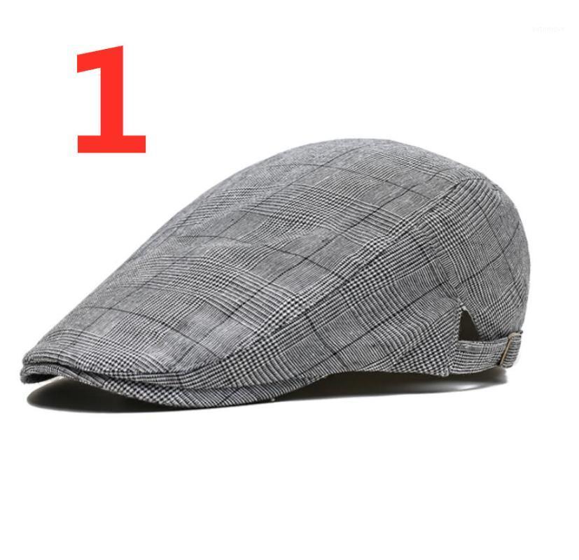 

2020 New Hat Berets Cap Golf Driving Sun Flat Cotton Berets Caps for Men Casual Peaked Hat Visors Casquette Hats1, Ss21-3