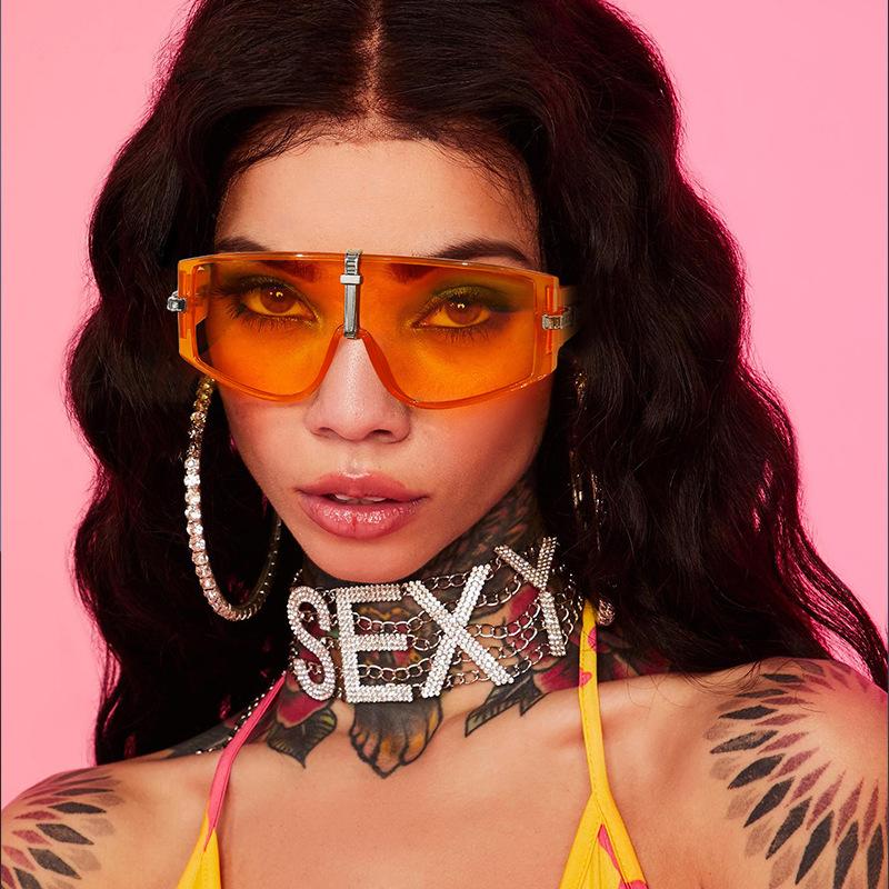 

Sunglasses 2021 Style Oversized Women Protection Fashion Men Travel Outdoor Colorful Sun Glasses UV400 GY7168
