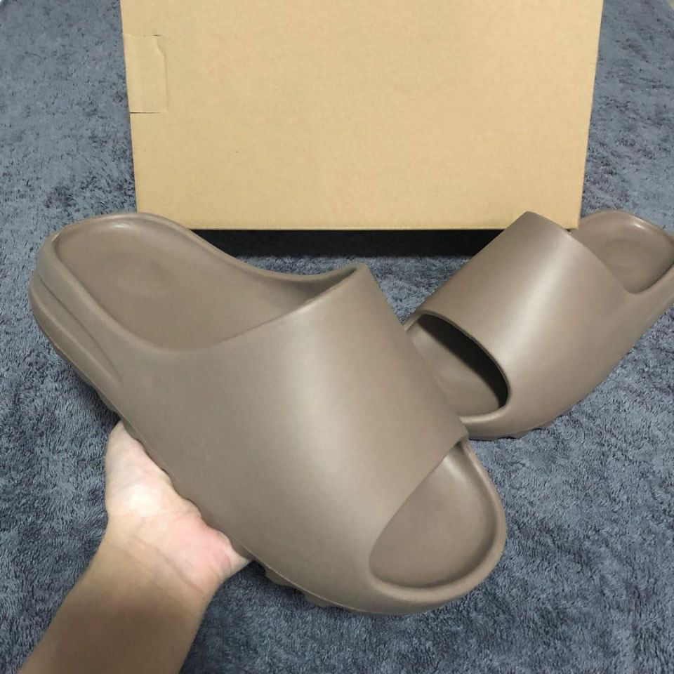 

Fashion- [shipped within 4 days]High quality kanye mens sandals shoes foam runner black white west slide bone resin desert sand womens, As pic. no.18