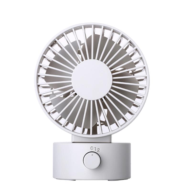 

Mini Portable Mute Double Leaf USB Rechargeable Fan for Office Gadgets