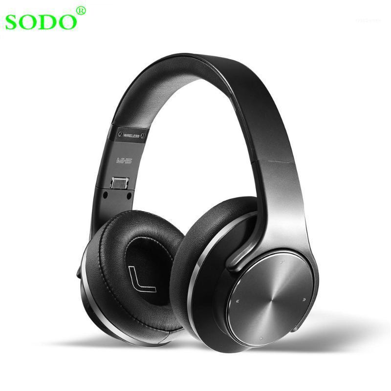 

SODO MH5 Bluetooth Headphones Speaker 2 in 1 Over Ear Bluetooth 5.0 Headset Wearable Speaker Foldable Hi-Fi Stereo Headphones1, Red