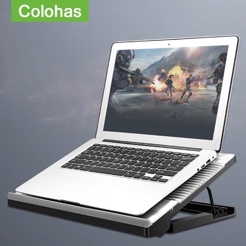 

Laptop Cooling Pad 2 Cooling Fans and Double USB Ports Laptop Cooler Adjustable Notebook Stand Support With Fan For Pro