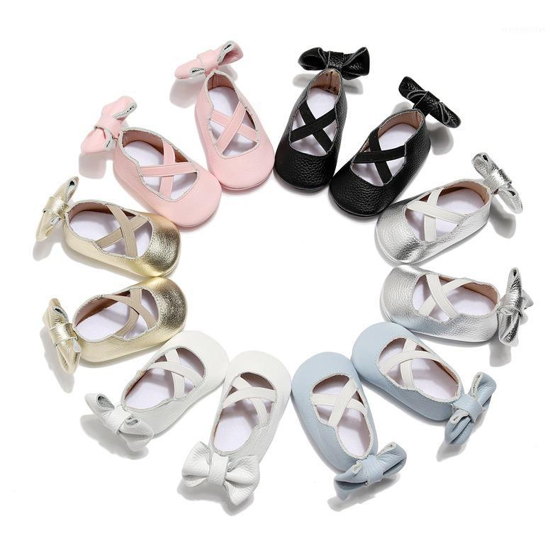 

New Design Genuine Leather Baby Moccasins Fashion Bow Soft Sole Infant Ballet Shoes Baby Girl First Walkers1, Pink