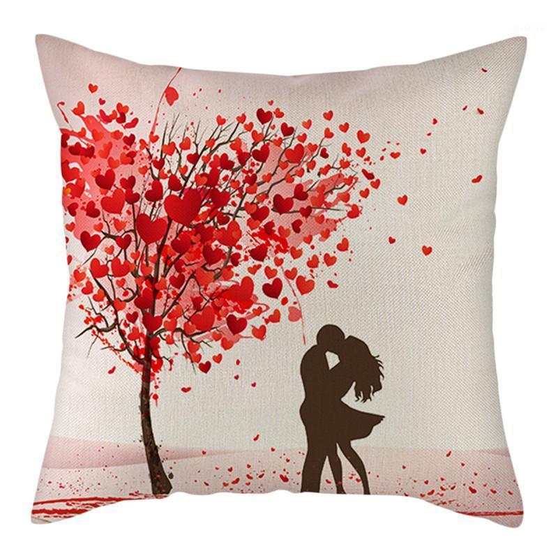 

Nanacoba Valentine's Day Gift Pillow Cover Red Couples Love Heart Cushion Covers for Home Sofa Decorative Throw Pillowcases1, Pc14172