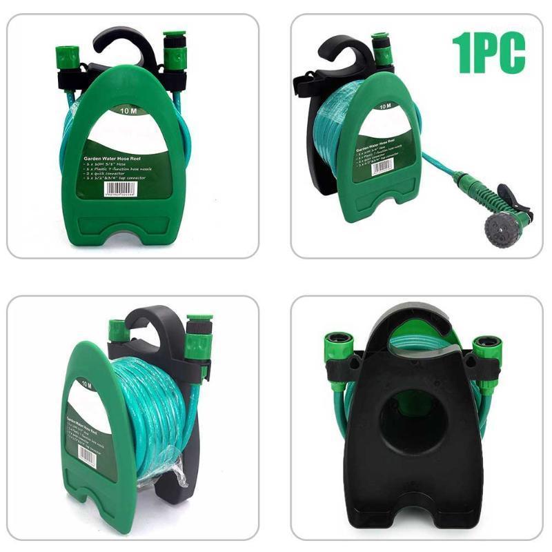 

Watering Hose With Nozzle Portable Agriculture Easy Storage Reel Spray Set Pipe 10 Meter Car Wash Accessory Yard Home Garden1, As pic