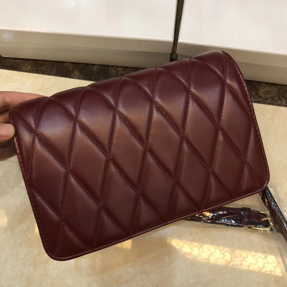 

2022 new paris fashion shoulder bag women's handbags all-match lozenge accordion bag PU leather clutch female purse23*6*14cm, White