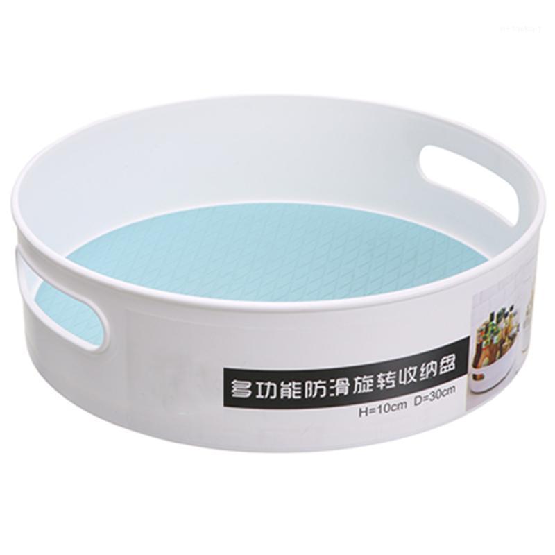 

Organizer Portable Kitchen Serving Large Capacity Round Multifunctional Rotating Cosmetics Storage Tray Anti-skid Desktop1