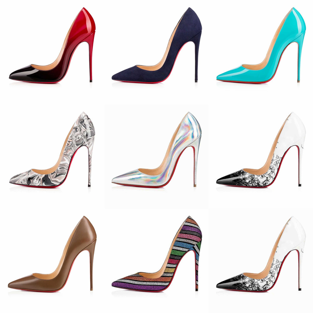 

High Heel So Kate Dress Shoes Red Bottoms Women Dinner Party Christmas Stiletto Heels 8 10 12CM Genuine Leather Point Toe Pumps EUR35-42, Other