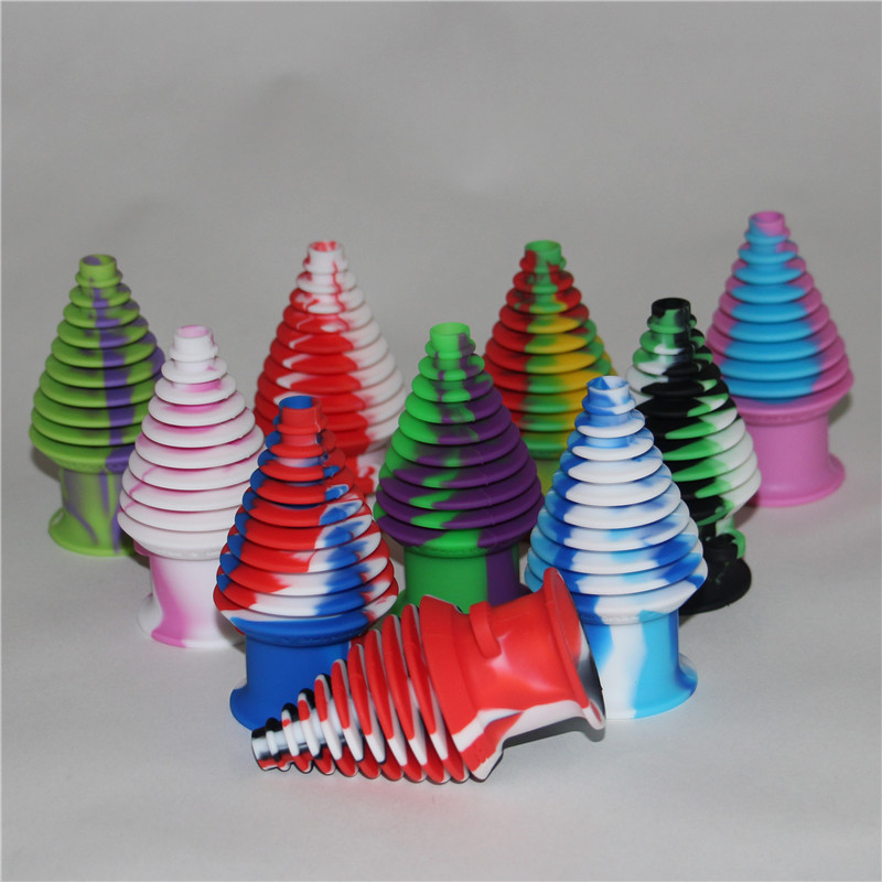 

Colorful Smoking silicone Drip Tip Flat Mouth Mouthpiece Silicon tobacco cigare holder For Ego Atomiz glass water pipe bong