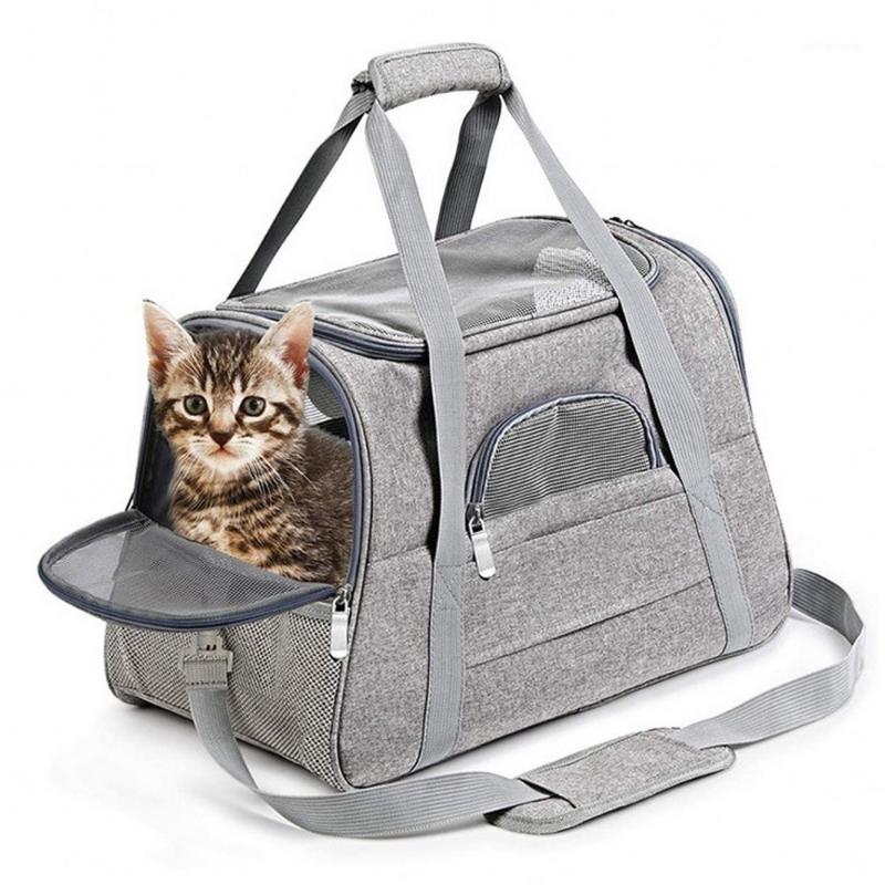 

Foldable Pet Backpack Messenger Breathable Kitten Puppy Carrier Travel Airline Approved Transport Small Dog Cats Slings Bag1