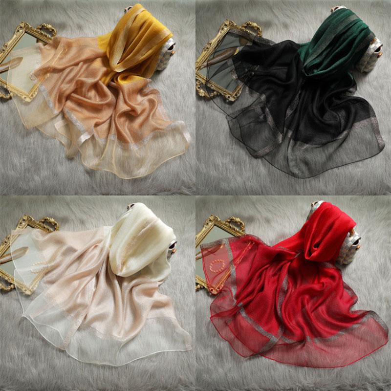 

Rushed Solid Silk Women Scarf Warm Wool Shawls Lady Wraps Bufanda Floral Embroidery Scarves Foulard Wholesale Hijab